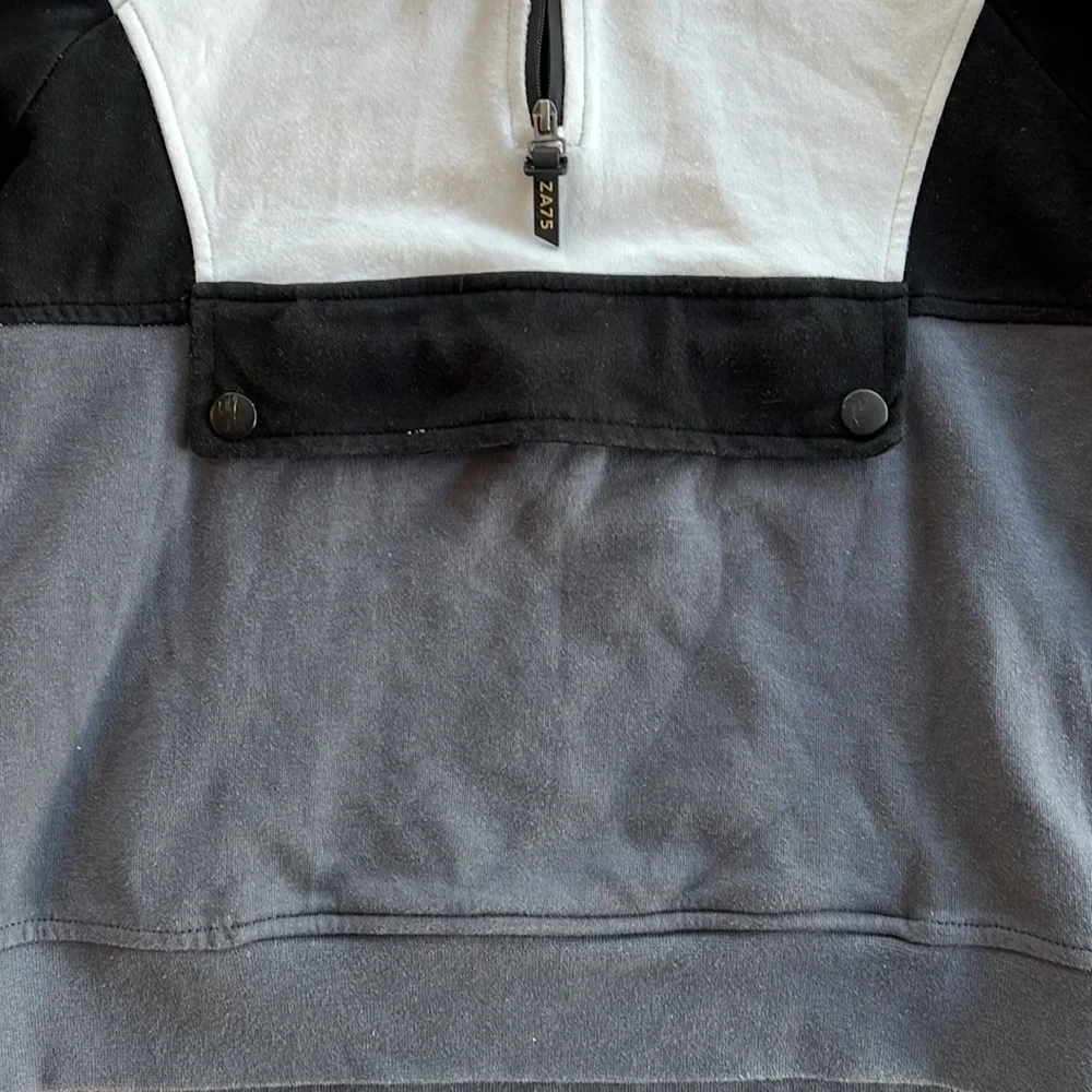 Zara one step further color block hoodie